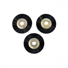 Miniaturbürste aus Chungking-Borsten, 19 mm, schwarz/hart, 100 Stück